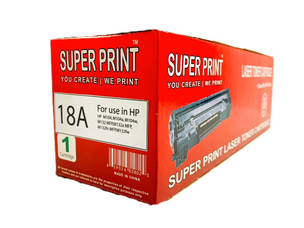Super Print 18A Black
