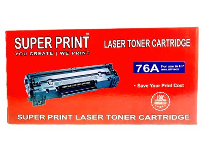 Super Print 76A Black LaserJet Toner (With Chip),