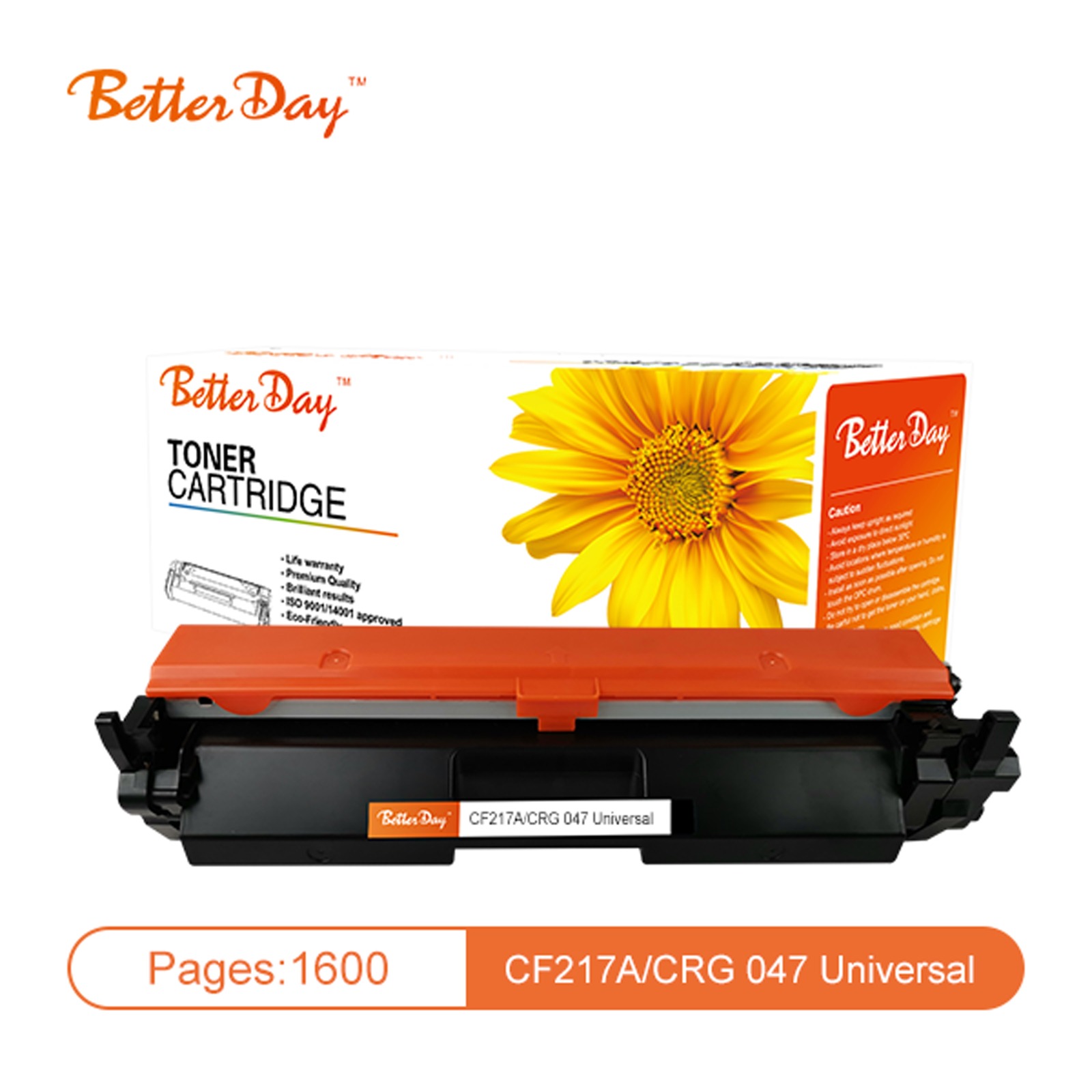 Better Day CF217A / Canon CRG-047 Compatible Black Toner Cartridge
